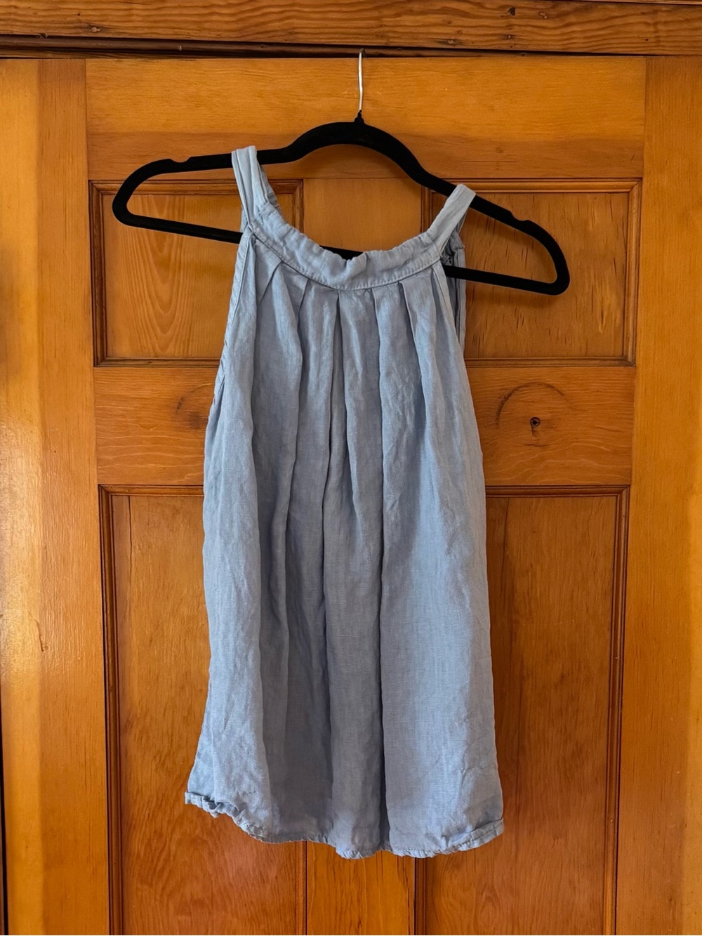 Light Blue Italian linen top, 100% linen!
